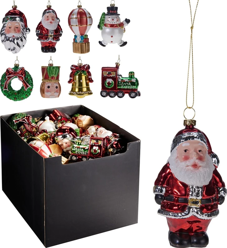 Nežinomas Christmas Tree toy Deco. various colours. 11 cm