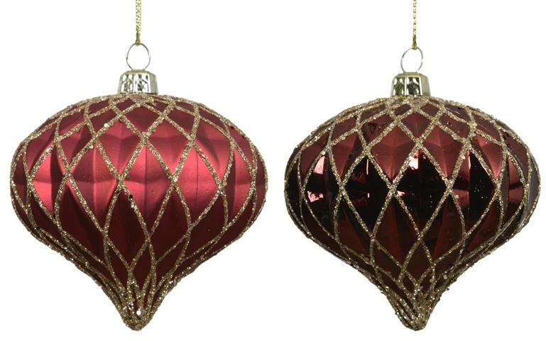 None Christmas Tree toy Decoris 028455. red. polystyrene