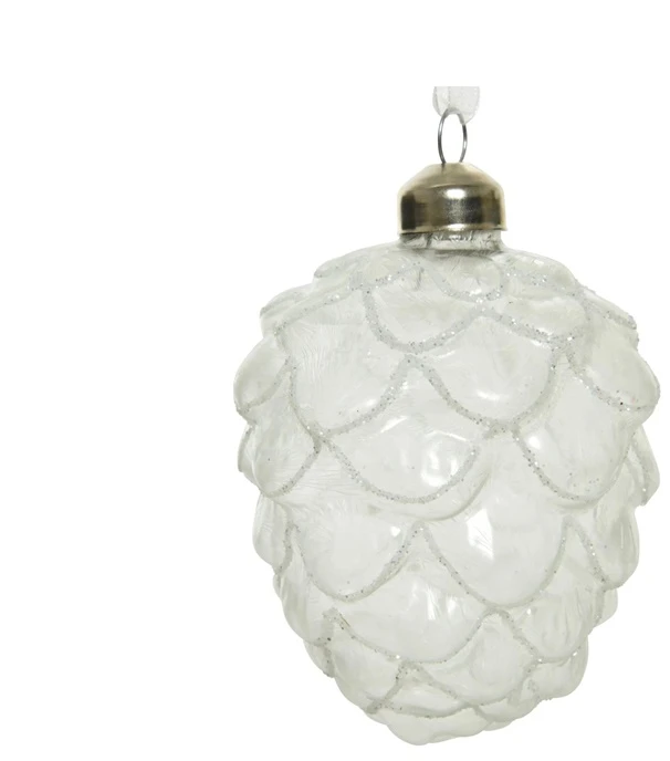 None Nežinomas Eglutės žaisliukas Decoris 125210, baltas, stiklas