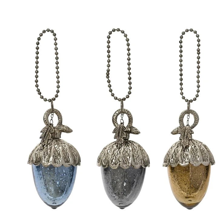 Nežinomas Kalėdinės eglutės žaisliukas Decoris Antique Acorn. 12 cm