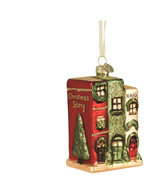 TFT Nežinomas Eglutės žaisliukas Decoris Books, įvairių spalvų, stiklas