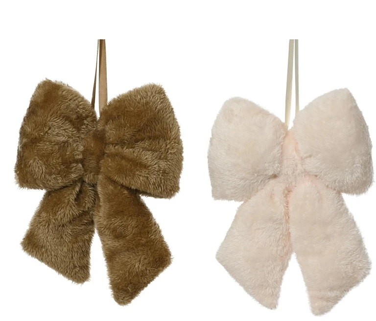 Party Deco Nežinomas Eglutės žaisliukas Decoris Bow, rudas