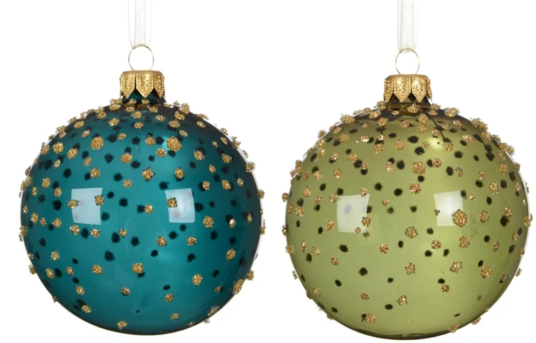 Klass Nežinomas Eglutės žaisliukas Decoris Dots, skaidrus/mėlynas/žalias