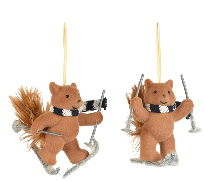 None Nežinomas Eglutės žaisliukas Decoris Fox, rudas, 11 cm