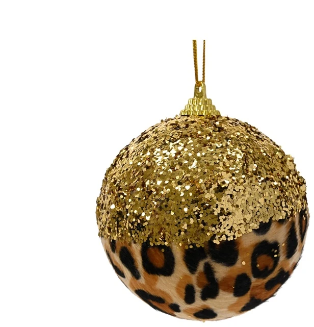 None Nežinomas Eglutės žaisliukas Decoris Leopard, rudas, 8 cm