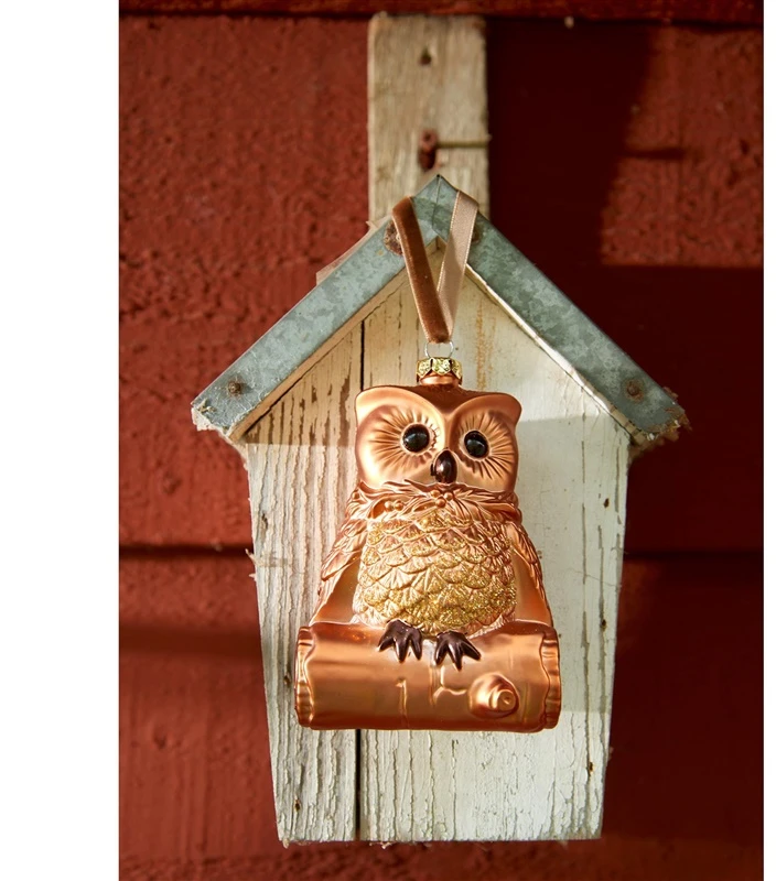 None Nežinomas Eglutės žaisliukas Decoris Owl, rudas, 10 cm