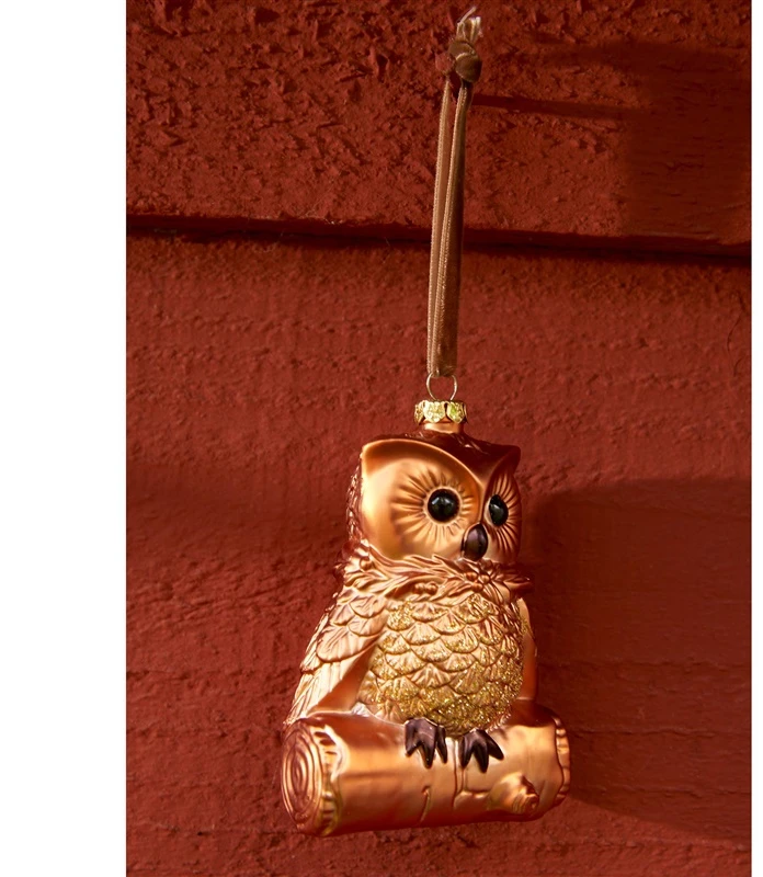 None Nežinomas Eglutės žaisliukas Decoris Owl, rudas, 10 cm