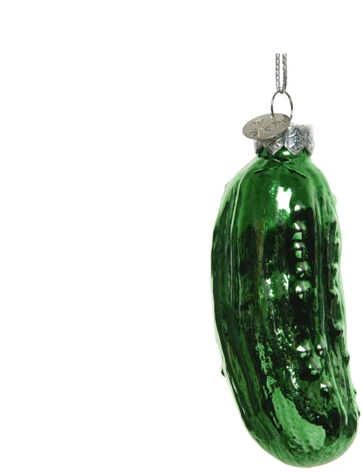 None Christmas Tree toy Decoris Pickle. žalias. glass