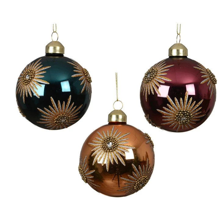 Nežinomas Christmas Tree toy Decoris Sparkle. various colours. glass