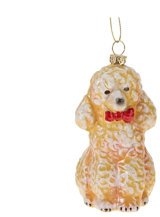 Nežinomas Christmas Tree toy Dog. various colours. 11 cm