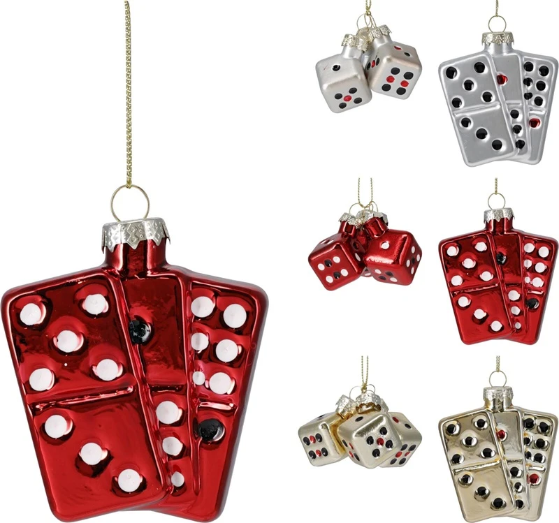 None Christmas Tree toy Domino. various colours