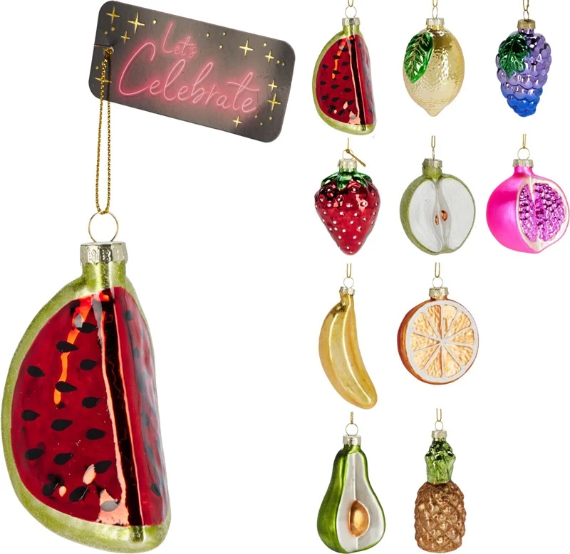 None Christmas Tree toy Fruit. various colours
