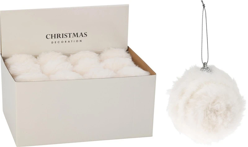 None Christmas Tree toy Fur. baltas. poliester