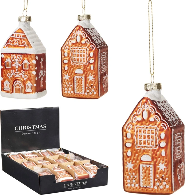 Nežinomas Christmas Tree toy Ginger House. ruda. glass