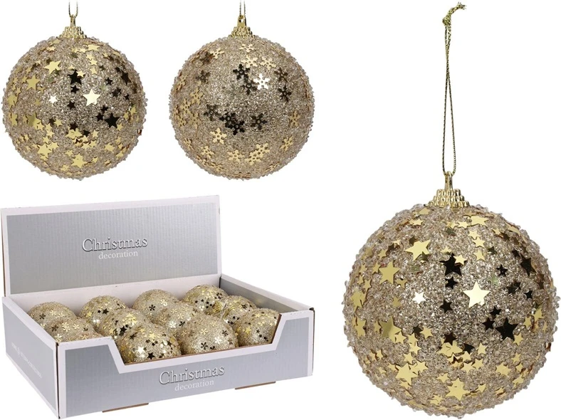 None Christmas Tree toy Glitter. auksinis. polyethylene foam