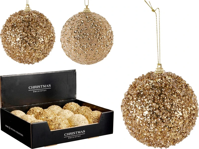 None Christmas Tree toy Glitter. auksinis. expanded polystyrene eps