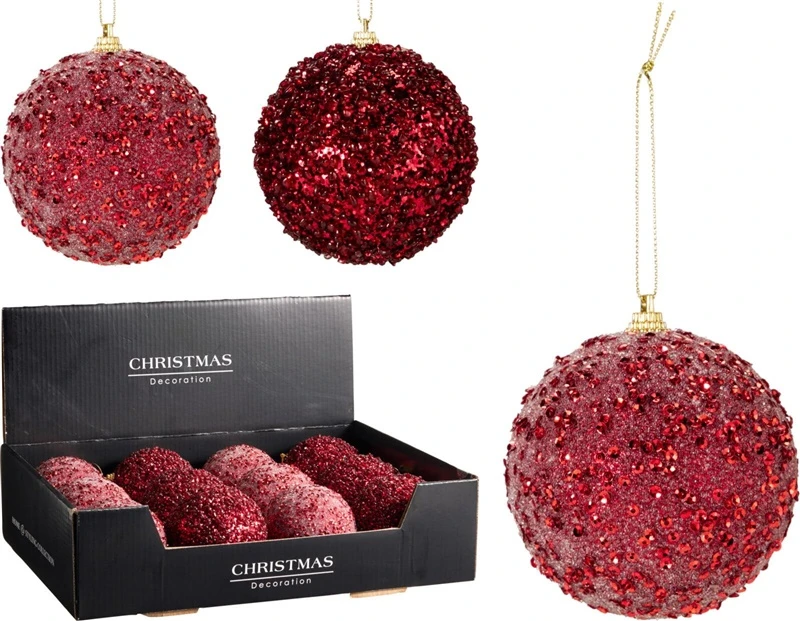 None Christmas Tree toy Glitter. red. expanded polystyrene eps