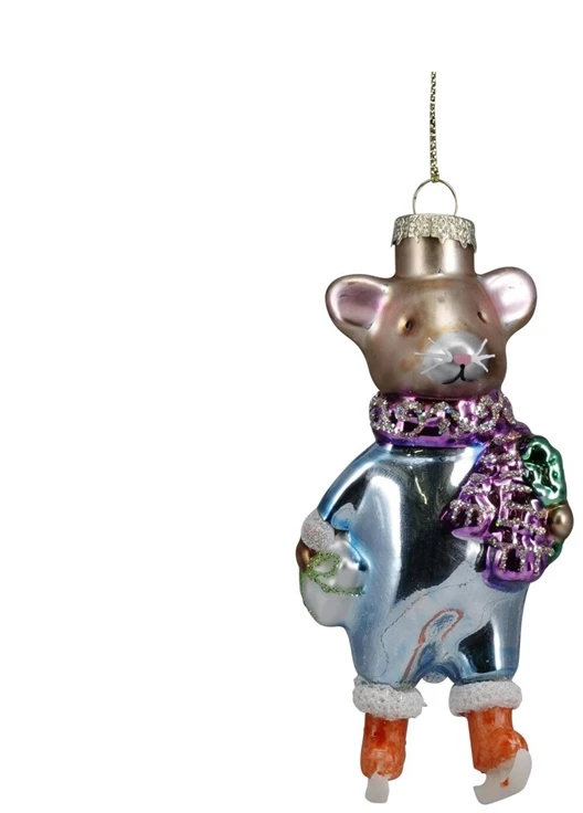 None Christmas Tree toy Mouse. various colours