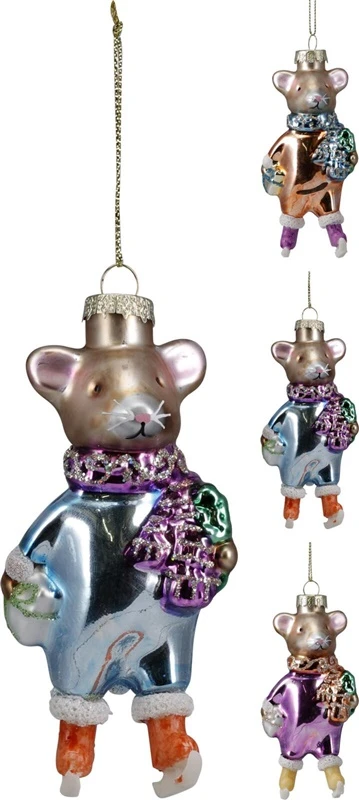 None Christmas Tree toy Mouse. various colours