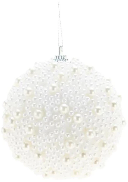 Form-Plastic Christmas Tree toy Pearl. baltas. plastikas