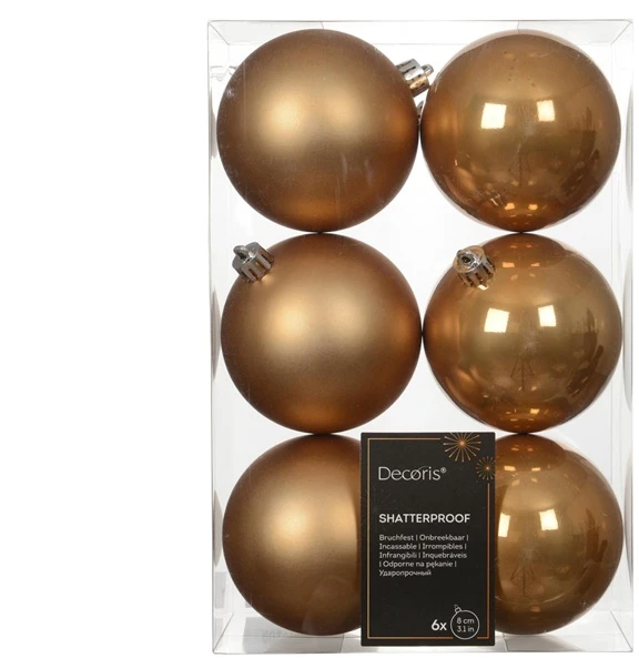 None Eglutės žaisliukų rinkinys Decoris. rudas. 6 vnt.