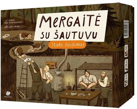 None Stalo žaidimas Mergaitė su šautuvu