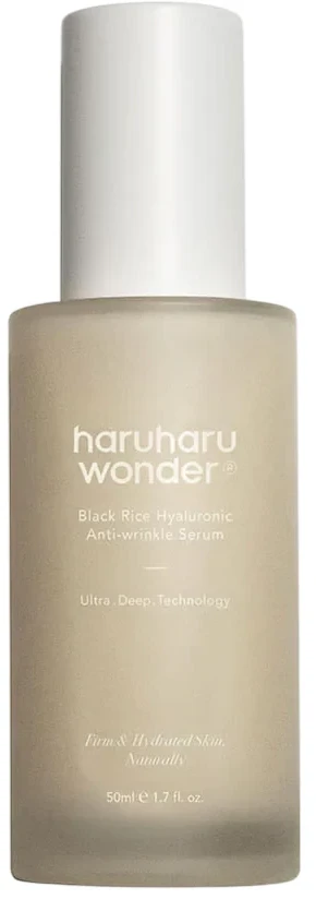 Haruharu Wonder Juodas Rice Hyaluronic Anti-wrinkle Serum drėkinantis veido serumas nuo raukšlių, 50 ml