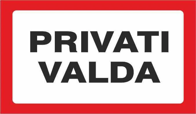 None Nežinomas Lipdukas privati valda 170x100mm
