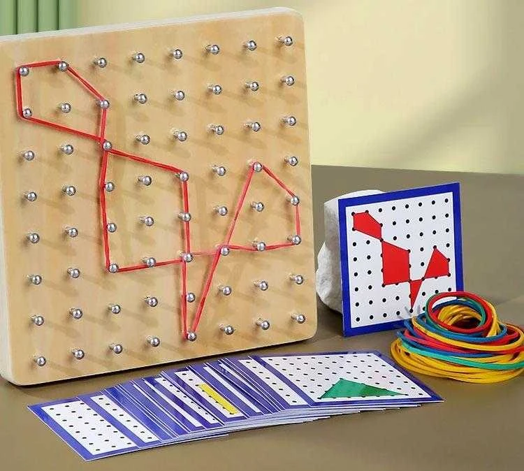 None Nežinomas Edukacinis žaislas Wood Geoboard CZS-411