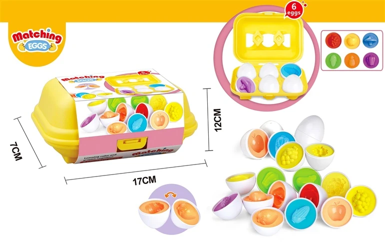 None Nežinomas Edukacinis žaislas Matching Eggs MX0390403