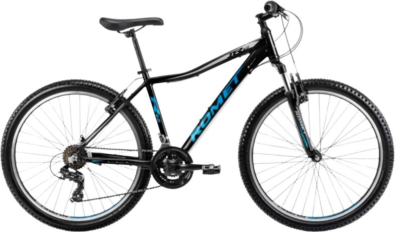 Dviratis Romet Rambler R6.0 JR 2025 juodas-mėlynas-sidabrinis-17" / M (Dydis: 17" / M)