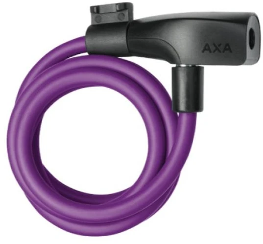 Dviračio užraktas AXA Resolute 8-120, 8x1200 mm, violetinis
