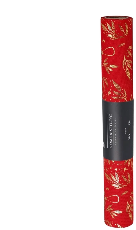 ACV Christmas table runner. red/žalias col.. 200 cm x 28 cm