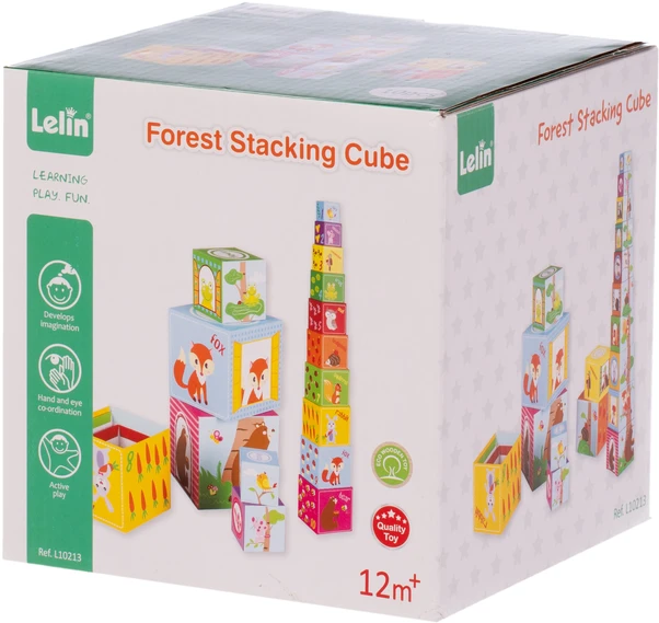 None Lelin Dėlionės kaladėlės puodeliai Forest