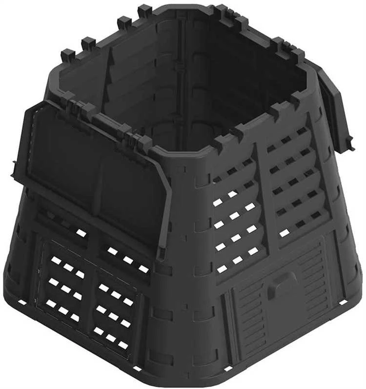 None Komposto dėžė Patrol 480CZAPG001, 89 cm x 89 cm x 80 cm, 480 l