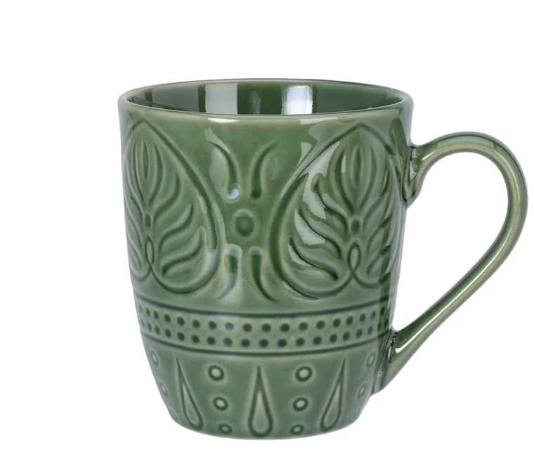 None MUG WITH FLOWER PETALS 3 DIFF DESI 390ML