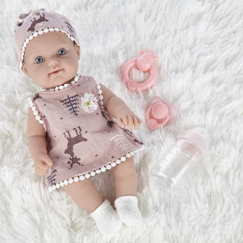 None Lėlė - kūdikis Pure baby ZJA215301, 30 cm, rožinė sp.