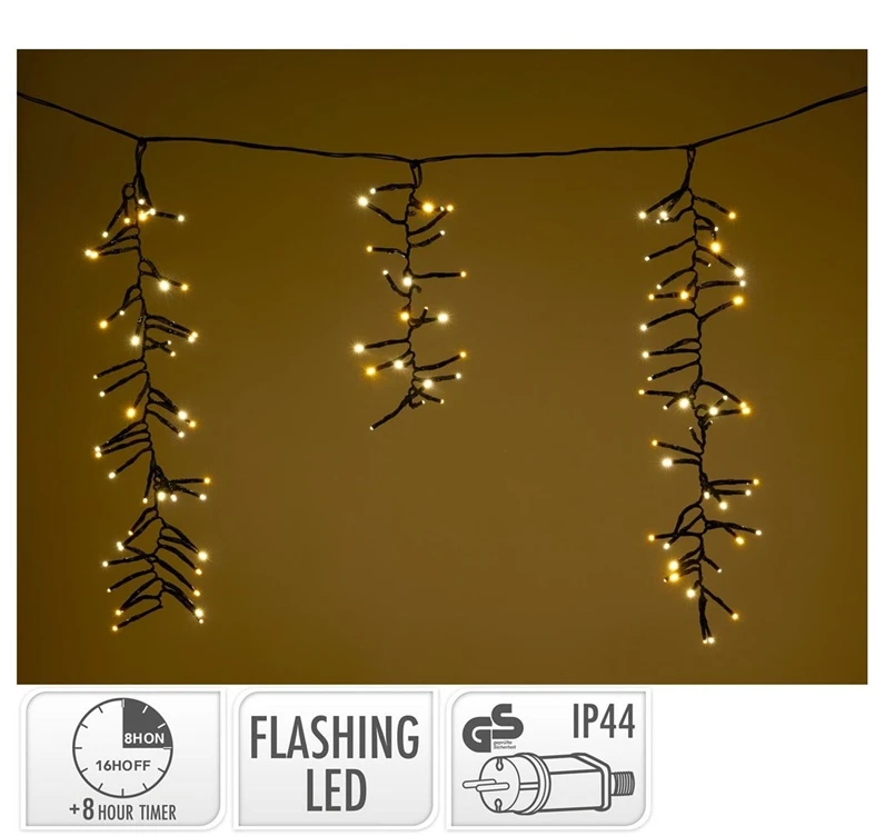 None ICICLE CLUSTER string lights. AGL001010. 3.5 m