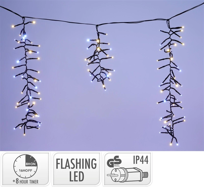 Mondex Icicle cluster string lights. AGL001020. 3.5 m