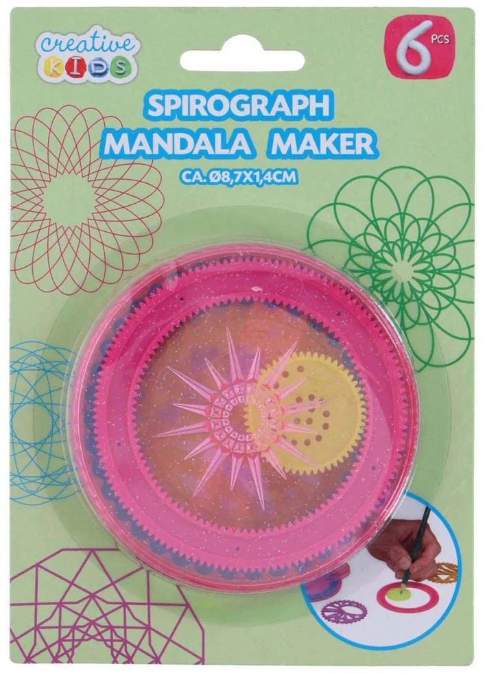 None Dėlionė Spirografas Kompl. 6GB Mandala