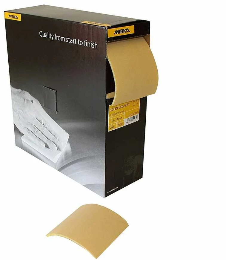 None Šlifavimo popieriaus rulonas Mirka GoldFlex Soft 2912707025; 115x125 mm; P240; 200 vnt.