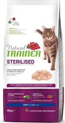 Natural Trainer Cat adult Sterilised HAM su vytintu kumpiu 10kg