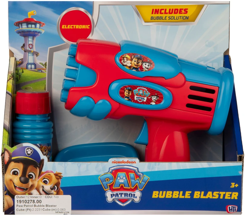BUBBLZ PAW PATROL Muilo burbulų šautuvas