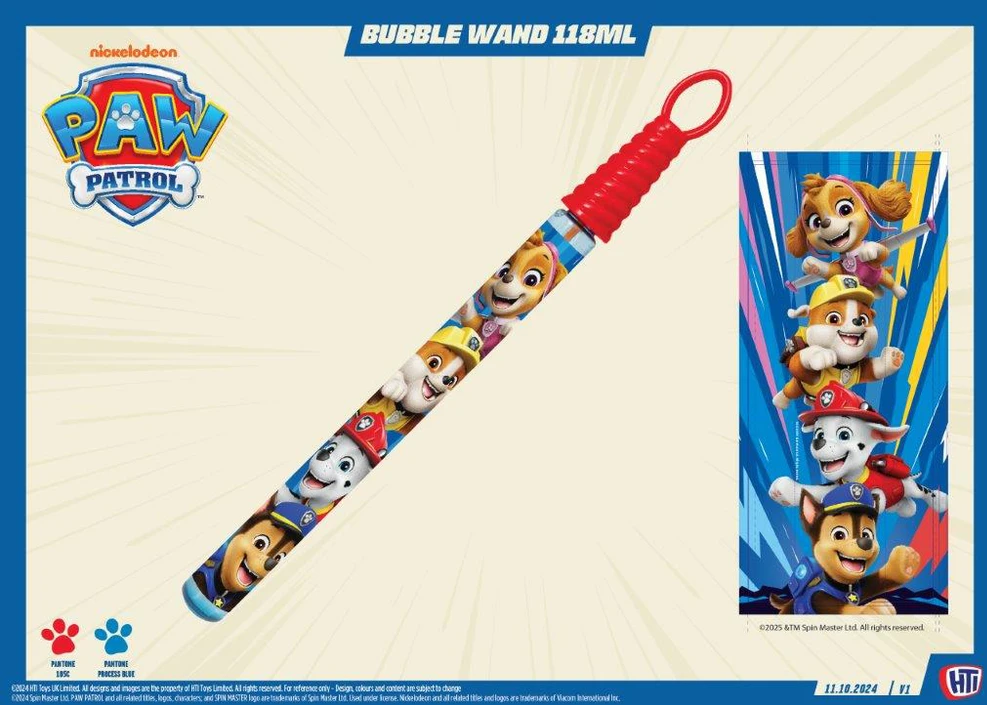 BUBBLZ PAW PATROL Muilo burbulų lazdelė, 35 cm