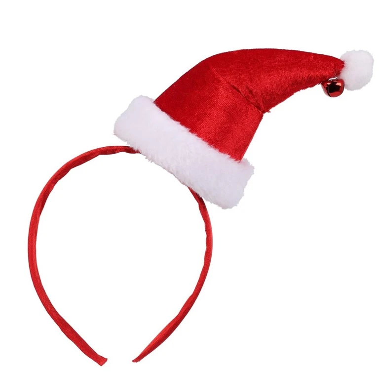 Party Deco Hair bow for children/for adults Santa. 24 x 15 cm