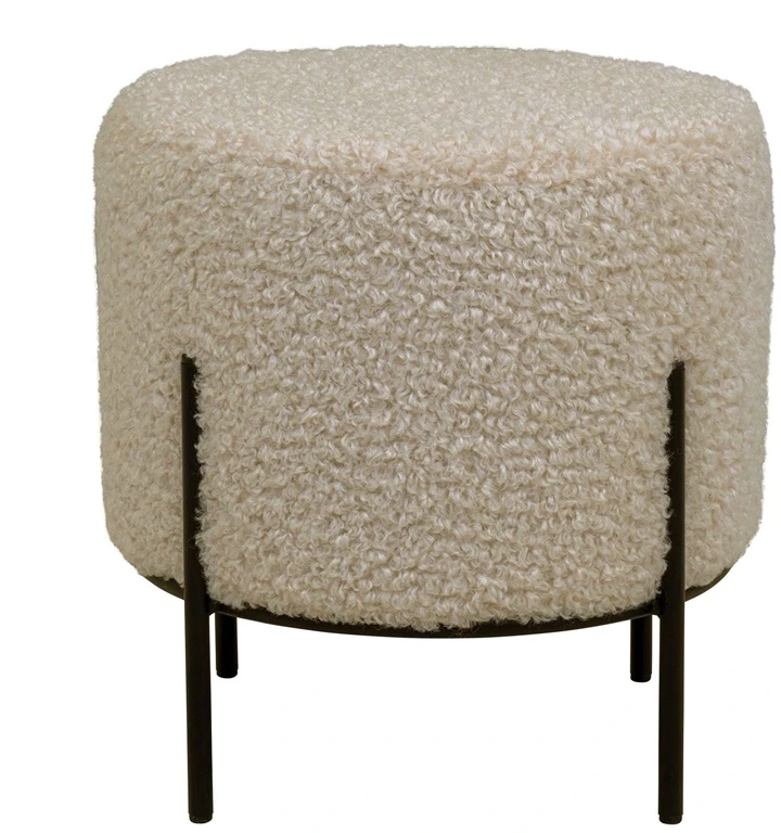 None Ottoman Alford. sand color. 35.5x35.5x37cm