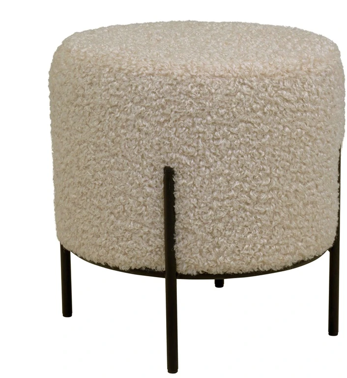None Ottoman Alford. sand color. 35.5x35.5x37cm