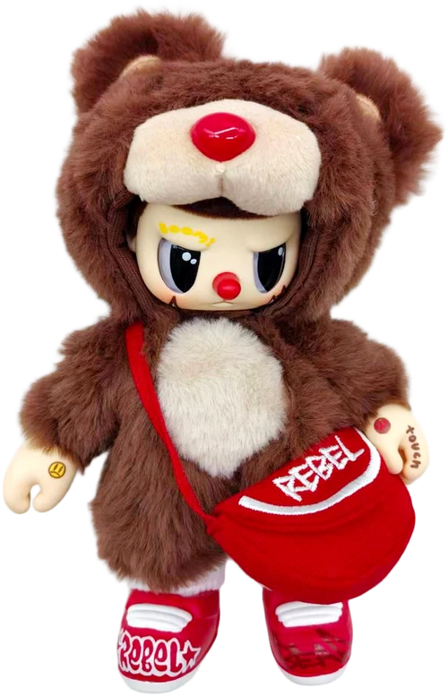 REBEL BEAR Spalvinga lėlė, 18 cm
