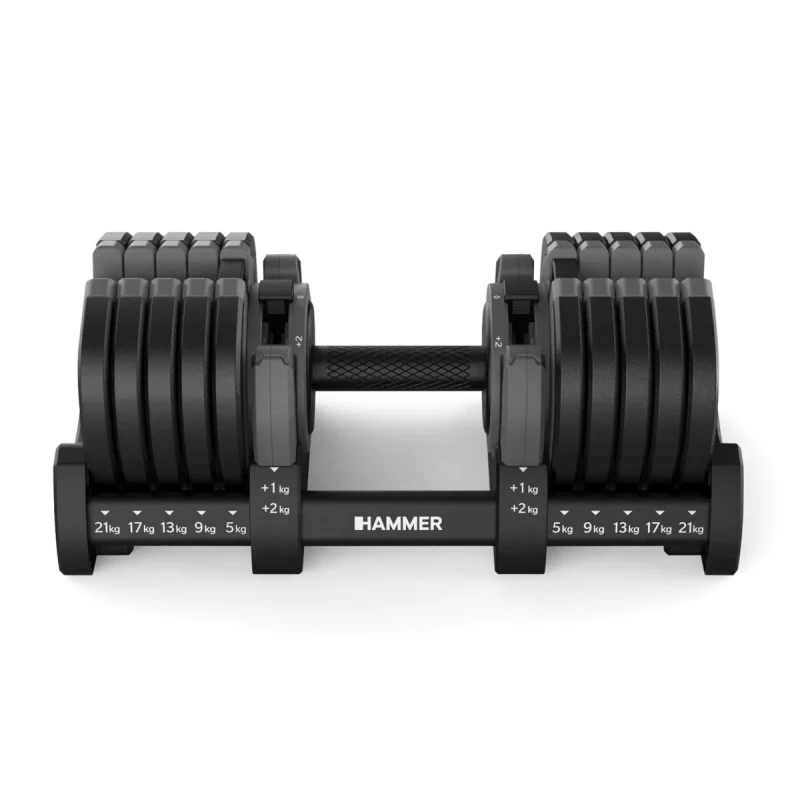 None Adjustable dumbbell HAMMER StrongLock 8.0, 4-23 kg