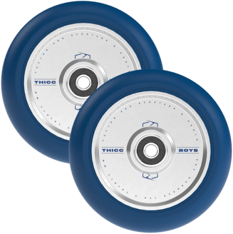 None Paspirtuko ratas FUZION Thiccboys Wheels 30 x 110mm Navy/Sidabrinis (pora)